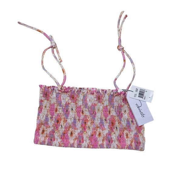 Peixoto Cleo Smocked Bikini Top Jasmine Size Small - Picture 7 of 7